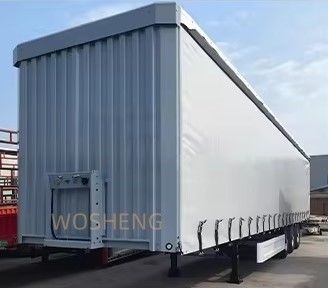 Container de rideau latéral de bâche de 53 pieds semi-remorque personnalisable pour boissons et légumes