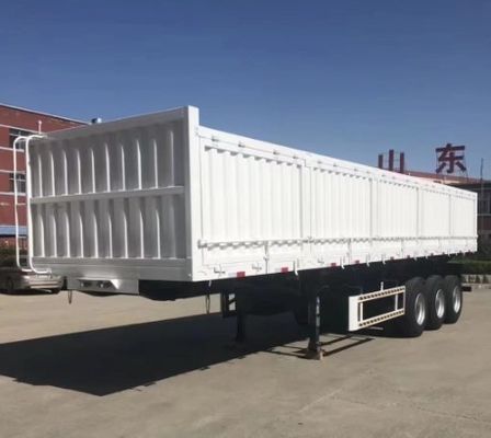 30 t 40 t chargement sec en vrac Semi-remorque à paroi latérale pour camion système de freinage Wabco
