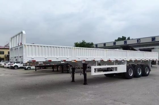 30 t 40 t chargement sec en vrac Semi-remorque à paroi latérale pour camion système de freinage Wabco