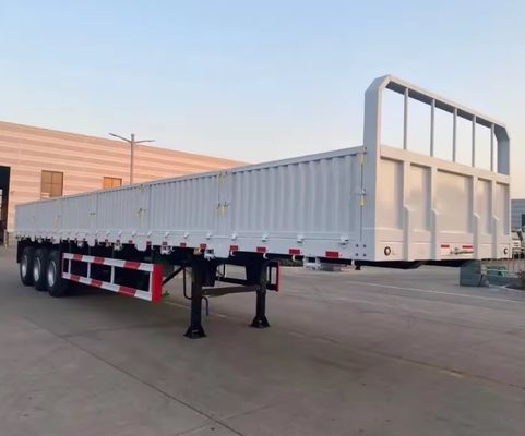 30 t 40 t chargement sec en vrac Semi-remorque à paroi latérale pour camion système de freinage Wabco