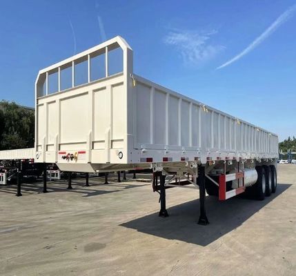40ft dépôt de paroi latérale en vrac clôture piquet conteneur à lit plat chargement lourd paroi latérale de bord camion semi-remorque