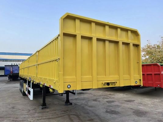 Semi-remorque à suspension mécanique pour remorque de camion de transport de marchandises en vrac à 4 essieux