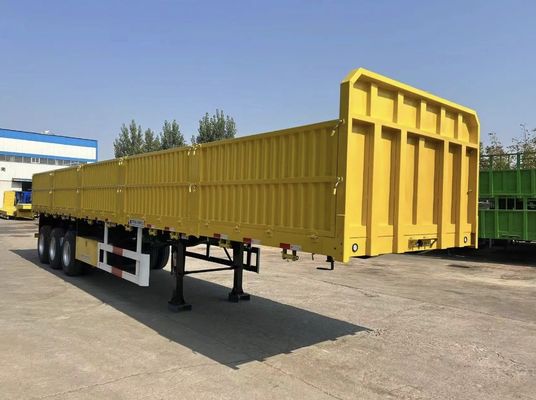 Semi-remorque à suspension mécanique pour remorque de camion de transport de marchandises en vrac à 4 essieux
