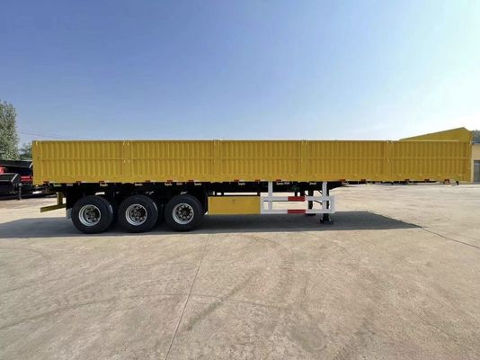 Semi-remorque à suspension mécanique pour remorque de camion de transport de marchandises en vrac à 4 essieux