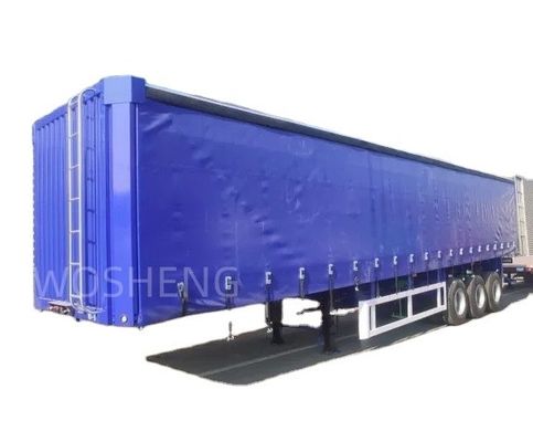 40 45 53 Pièces de fourgon boîte coulissante PVC bâche de rideau latéral semi-remorque 40 tonnes charge utile