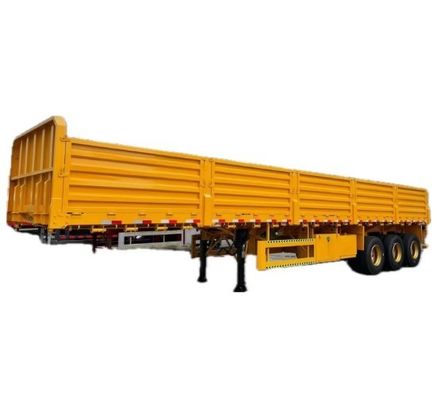 Remorque de semi-camion fabriquée avec dimensions 12400X2500X3650 mm et train d'atterrissage lourd