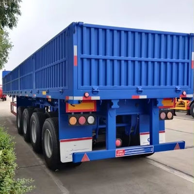 WS Trois essieux de transport de marchandises Panneau latéral paroi latérale Semi-camion remorque de fret pour camion