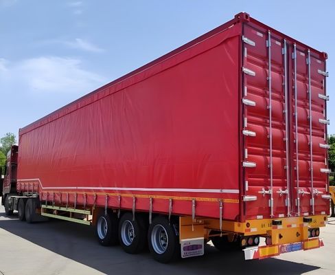 3 essieux 40ft 45ft rideau blanc côté glissant camion semi-remorque pour camion remorque