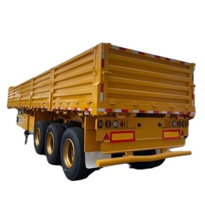 Camion à 3 essieux 40-100 tonnes en acier à paroi latérale semi-remorque avec et abordable