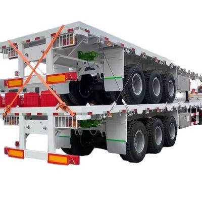 Container de transfert de frein à tambour d'air à 3 pièces, semi-remorque à lit plat, avec matériau durable