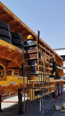 Camion à 3 essieux 40-100 tonnes en acier à paroi latérale semi-remorque avec et abordable