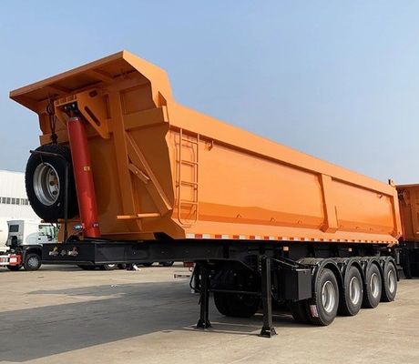 WS Vente de remorque à bascule de 50 tonnes avec axe de 13/16 tonnes et train d'atterrissage lourd de 28 tonnes