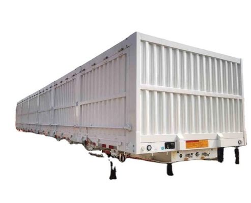 Charge maximale 40-80 tonnes semi-remorque Wosheng 40 tonnes tri-essieu avec matériau en acier