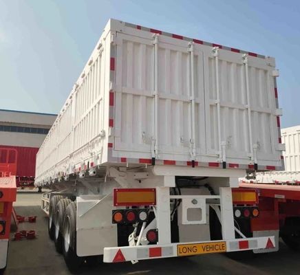 Charge maximale 40-80 tonnes semi-remorque Wosheng 40 tonnes tri-essieu avec matériau en acier