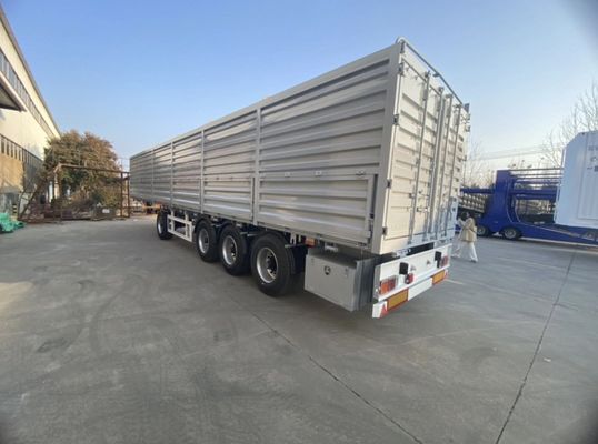 Charge maximale 40-80 tonnes semi-remorque Wosheng 40 tonnes tri-essieu avec matériau en acier