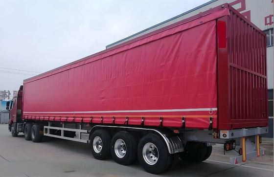Système de freinage à double ligne WABCO Tri axes 60 tonnes remorque à rideau latéral pour le transport