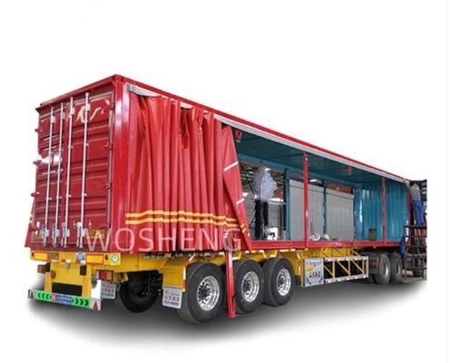 Système de freinage à double ligne WABCO Tri axes 60 tonnes remorque à rideau latéral pour le transport