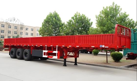 Semi-remorque de chargement de 50 tonnes avec 3 essieux et charge utile maximale 30000 kg