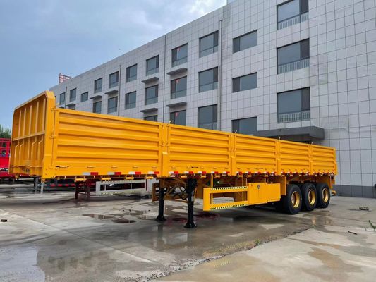 Semi-remorque de chargement de 50 tonnes avec 3 essieux et charge utile maximale 30000 kg
