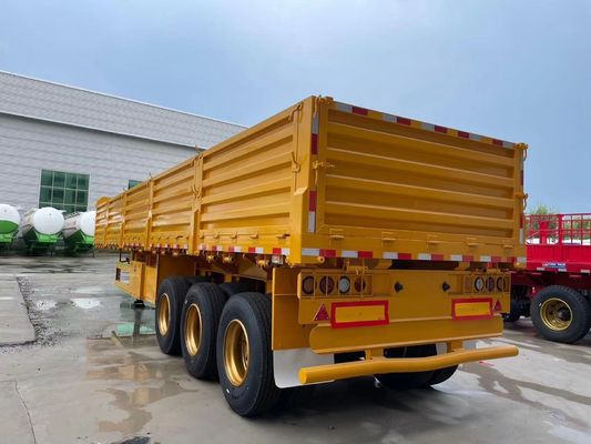Semi-remorque de chargement de 50 tonnes avec 3 essieux et charge utile maximale 30000 kg