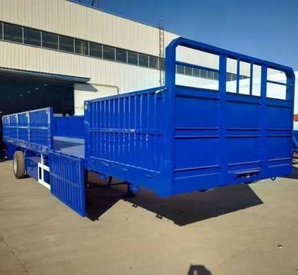 3 essieux 50 tonnes paroi latérale semi-remorque transport de marchandises avec pneu 12.00R22.5 optionnel