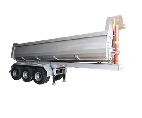 60T/80T type U remorque arrière pour le transport de grains de sable et de pierre