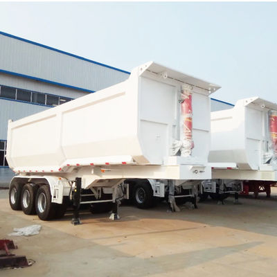 60T/80T type U remorque arrière pour le transport de grains de sable et de pierre
