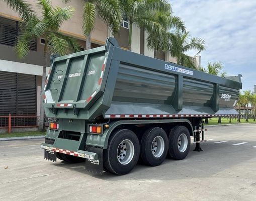Trailers de camions 3/4 essieux 60-100 tonnes Trailers à décharge avec train d'atterrissage lourd 28 t