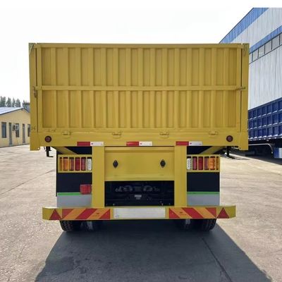 Acier à 3 essieux 40 pieds 12,4 m Semi-remorque de chargement de clôture pour chargement en vrac