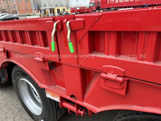 Semi-remorque directe à 4 essieux à 16 roues à lit bas avec charge utile maximale de 30TON/60TON/80TON/100TON
