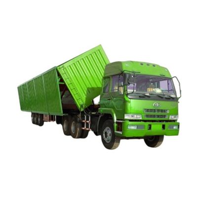 WS Transport de pierre Durable 3 essieux 50 tonnes Side Dump Truck Semi-remorque pour la solution