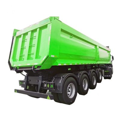 45Cbm 60Ton camions de décharge remorques remorque arrière pour le transport de grains de sable et de pierre