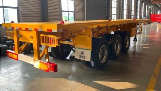 La charge maximale de Wosheng est de 30000 kg 3 essieux 4 essieux conteneur en acier