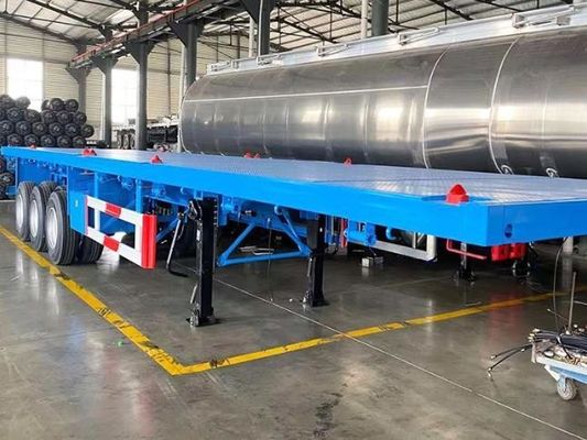 La charge maximale de Wosheng est de 30000 kg 3 essieux 4 essieux conteneur en acier