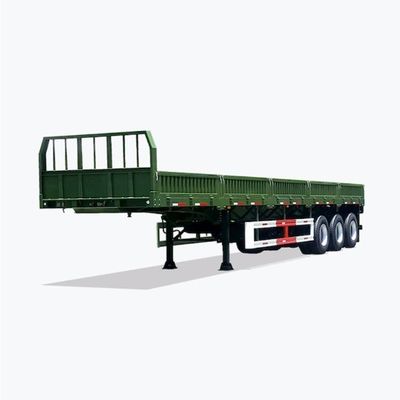 Charge utile maximale 100 tonnes Semi-remorque avec clôture détachable en planche et matériau en acier robuste