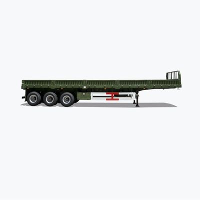 Charge utile maximale 100 tonnes Semi-remorque avec clôture détachable en planche et matériau en acier robuste