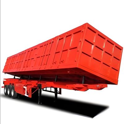 Trailers à trois essieux 40-100 tonnes semi-remorque à décharge latérale et semi-remorque à bascule latérale