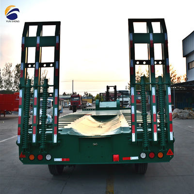 Semi-remorque à lit bas personnalisable à 3/4 essieux de 13-18 m avec poutre principale en acier Q345B / T700