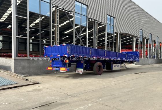 12.00R22.5 Trilleure à trois essieux, semi-camion de transport de marchandises en vrac, remorque à décharge latérale, semi-remorque