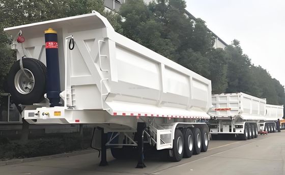Semi-remorque personnalisable de 30 à 100 tonnes de capacité 4/3 axle pour la construction
