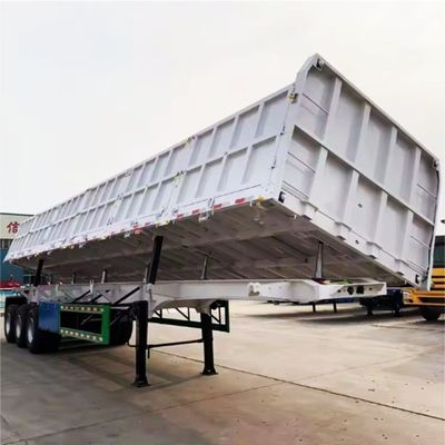 Camion à plaque latérale personnalisable semi-remorque avec paroi latérale élevée et charge utile de 50 T