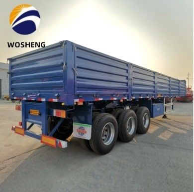 JOST King Pin 3 Axle 50 tonnes camion à plaque latérale semi-remorque avec paroi latérale élevée
