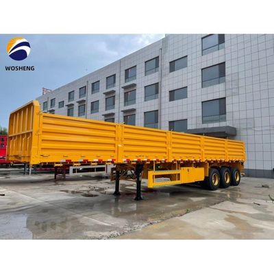 3 essieux 40 tonnes type de clôture de chargement plat camion camion remorque semi-remorque à paroi latérale