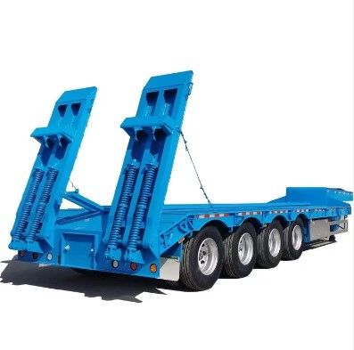 3/4 axe 40-100 tonnes cou d'oie Lowboy basse chambre de camion semi-remorque pour de Wosheng