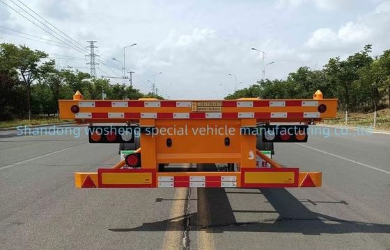 3 essieux conteneur châssis squelette semi-camion remorque avec JOST 3,5 &quot; 90mm King Pin