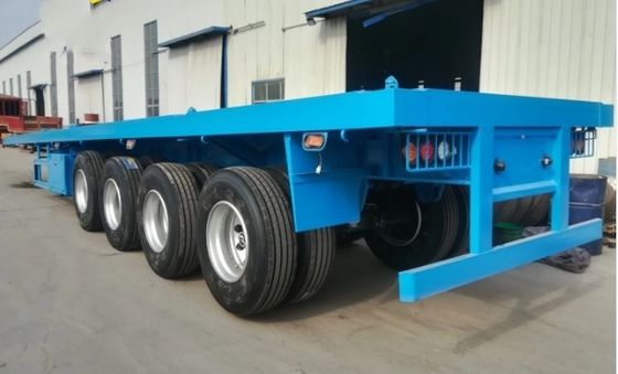 50 tonnes de capacité de charge Semi-remorque idéale pour le transport de conteneurs et de fret plat