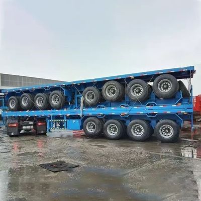 50 tonnes de capacité de charge Semi-remorque idéale pour le transport de conteneurs et de fret plat