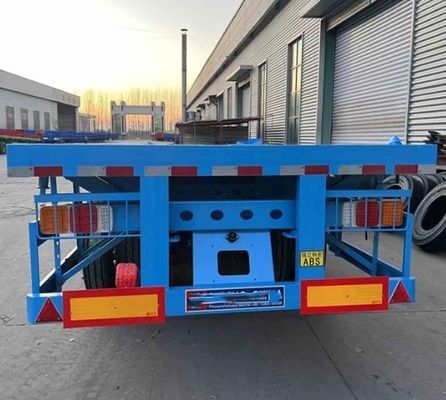 50 tonnes de capacité de charge Semi-remorque idéale pour le transport de conteneurs et de fret plat