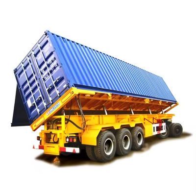 40 tonnes Dump Semi-remorque à bascule à bascule Side Truck Trailer avec 2 &quot;/ 3.5&quot; King Pin