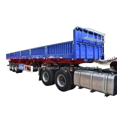 40 tonnes Dump Semi-remorque à bascule à bascule Side Truck Trailer avec 2 &quot;/ 3.5&quot; King Pin